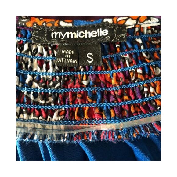 My Michelle Boho Chic Paisley Shift Dress size Small - Picture 8 of 10